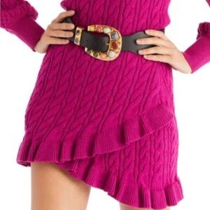 Allison New York Pink Cable Knit Sweater skirt. NWT, size small.